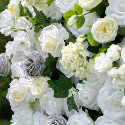 2025 New 4D Fabric Artificial rolling up curtain flower wall - Image 2