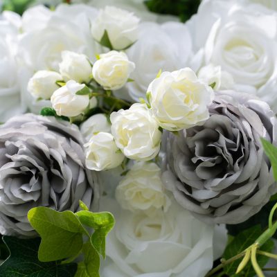 2025 New 4D Fabric Artificial rolling up curtain flower wall - Image 5