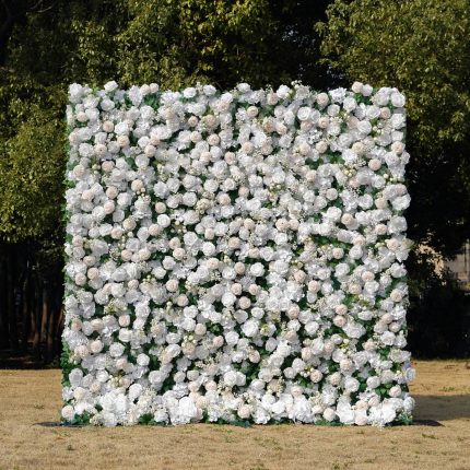 Love£º4D Fabric Artificial zip up curtain flower wall