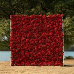 2025 New 3D Fabric Artificial rolling up curtain flower wall