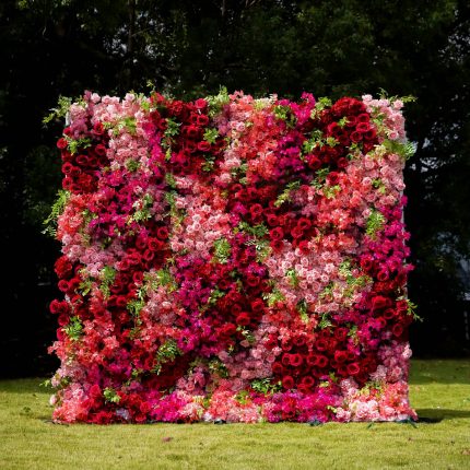 Lynda£º7D Fabric Artificial rolling up curtain flower wall