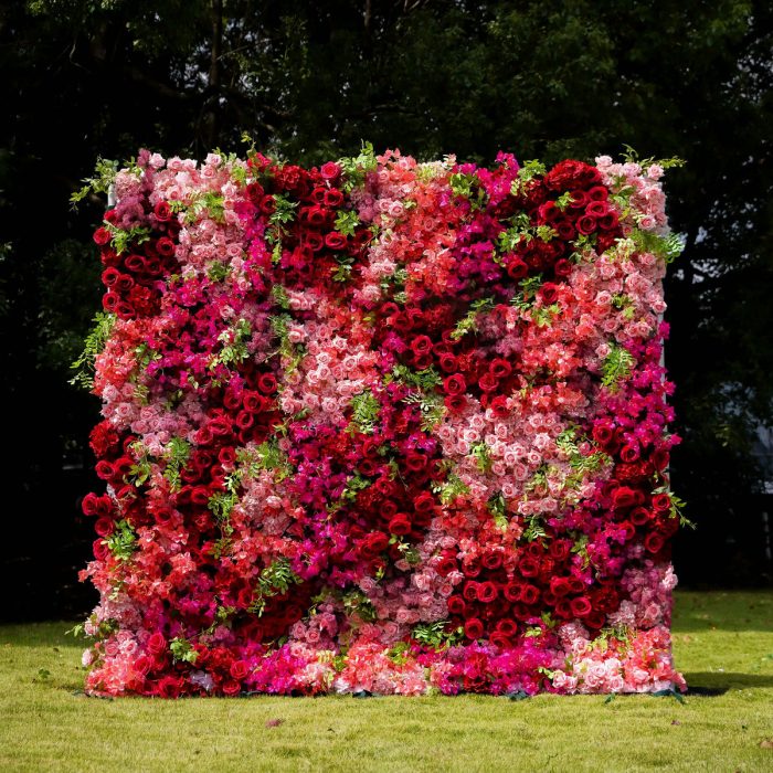 Lynda£º7D Fabric Artificial rolling up curtain flower wall - Image 1