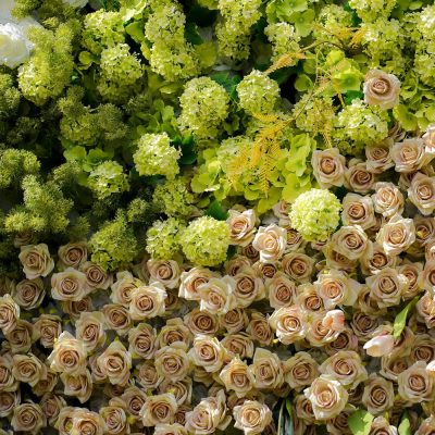 2025 New 7D Fabric Artificial rolling up curtain flower wall - Image 2