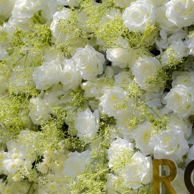 2025 New 7D Fabric Artificial rolling up curtain flower wall - Image 3