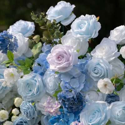 2025 New 4D Fabric Artificial rolling up curtain flower wall - Image 5