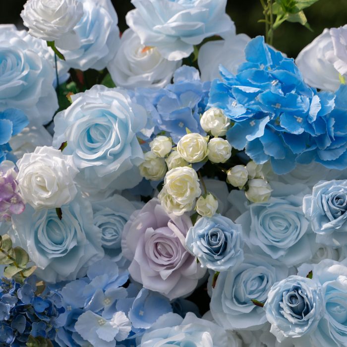 Maisie£º4D Fabric Artificial rolling up curtain flower wall - Image 4