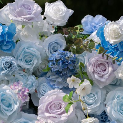 2025 New 4D Fabric Artificial rolling up curtain flower wall - Image 3