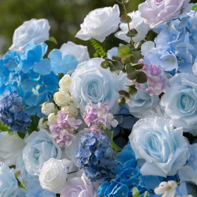 2025 New 4D Fabric Artificial rolling up curtain flower wall - Image 2