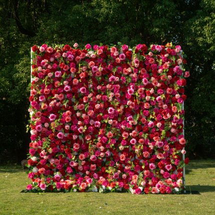 Margarita£º5D Fabric Artificial rolling up curtain flower wall