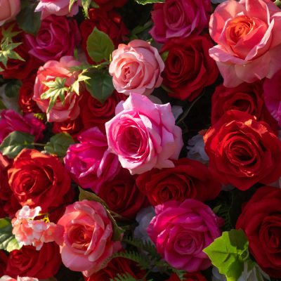 2025 New 5D Fabric Artificial rolling up curtain flower wall - Image 6