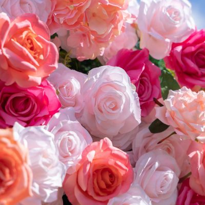 2025 New 4D Fabric Artificial rolling up curtain flower wall - Image 3