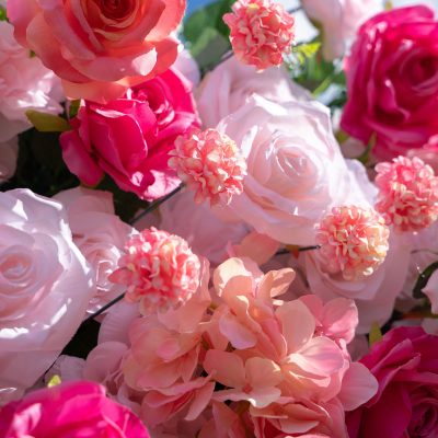 2025 New 4D Fabric Artificial rolling up curtain flower wall - Image 2