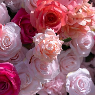 2025 New 4D Fabric Artificial rolling up curtain flower wall - Image 6