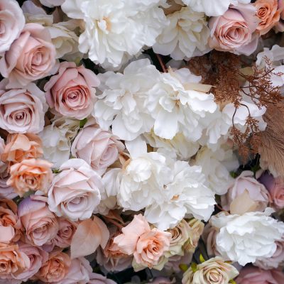 2025 New 7D Fabric Artificial rolling up curtain flower wall - Image 3