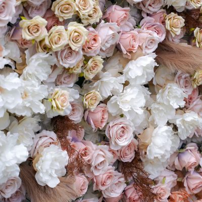 2025 New 7D Fabric Artificial rolling up curtain flower wall - Image 2