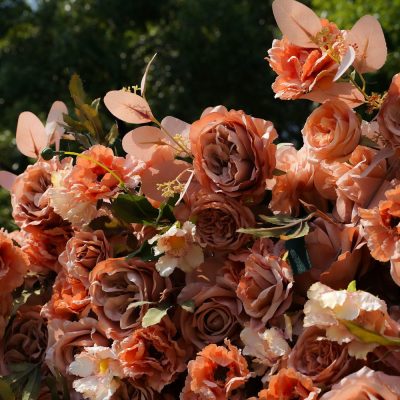 2025 New 7D Fabric Artificial rolling up curtain flower wall - Image 3