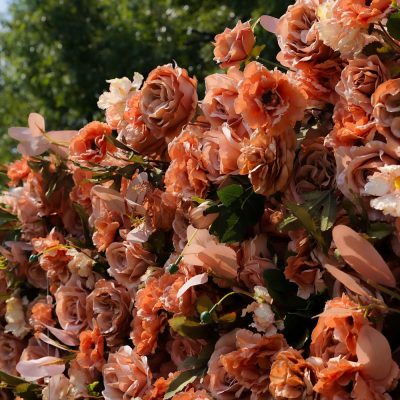 2025 New 7D Fabric Artificial rolling up curtain flower wall - Image 4