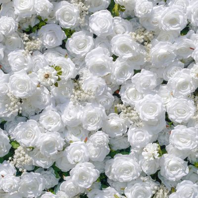 2025 New 5D Fabric Artificial rolling up curtain flower wall - Image 2