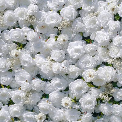 2025 New 5D Fabric Artificial rolling up curtain flower wall - Image 3