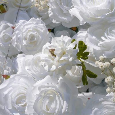 2025 New 5D Fabric Artificial rolling up curtain flower wall - Image 4