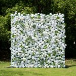 2025 New 3D Fabric Artificial rolling up curtain flower wall
