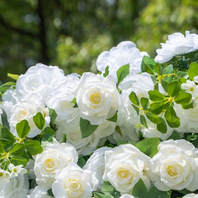 2025 New 3D Fabric Artificial rolling up curtain flower wall - Image 2