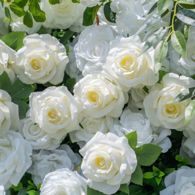 2025 New 3D Fabric Artificial rolling up curtain flower wall - Image 3