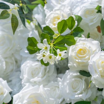 2025 New 3D Fabric Artificial rolling up curtain flower wall - Image 6