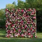 2025 New 4D Fabric Artificial rolling up curtain flower wall