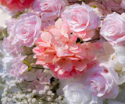 2025 New 5D Fabric Artificial rolling up curtain flower wall - Image 7