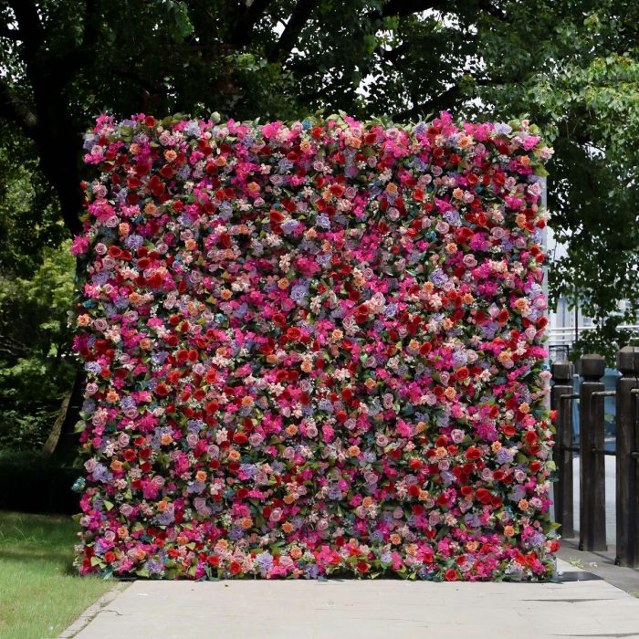 NooZay£º7D 2025 Fabric Artificial rolling up curtain flower wall - Image 1