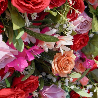 2025 New 7D  Fabric Artificial rolling up curtain flower wall - Image 4