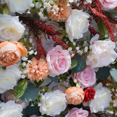 2025 New 7D Fabric Artificial rolling up curtain flower wall - Image 3