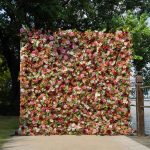 Phoenix£º7D Fabric Artificial rolling up curtain flower wall