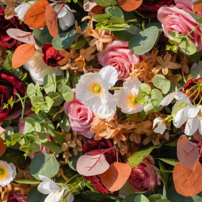 2025 New 7D Fabric Artificial rolling up curtain flower wall - Image 2