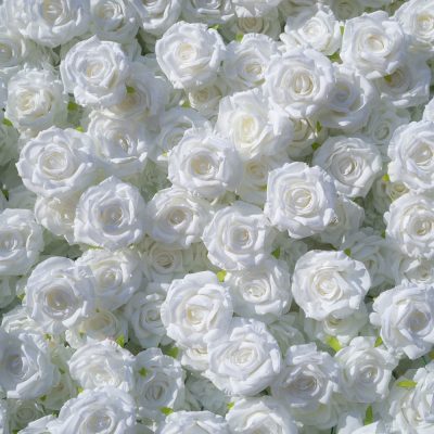 2025 New 3D Fabric Artificial rolling up curtain flower wall - Image 4