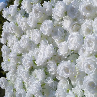 2025 New 3D Fabric Artificial rolling up curtain flower wall - Image 3