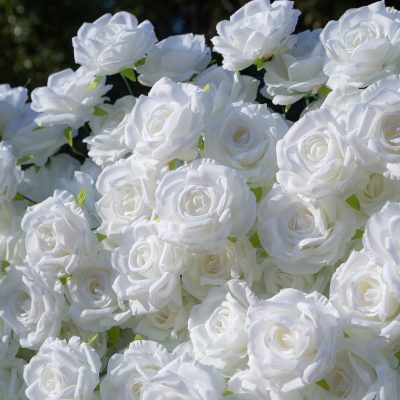 2025 New 3D Fabric Artificial rolling up curtain flower wall - Image 2