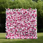 Rosalie£º3D Fabric Artificial rolling up curtain flower wall