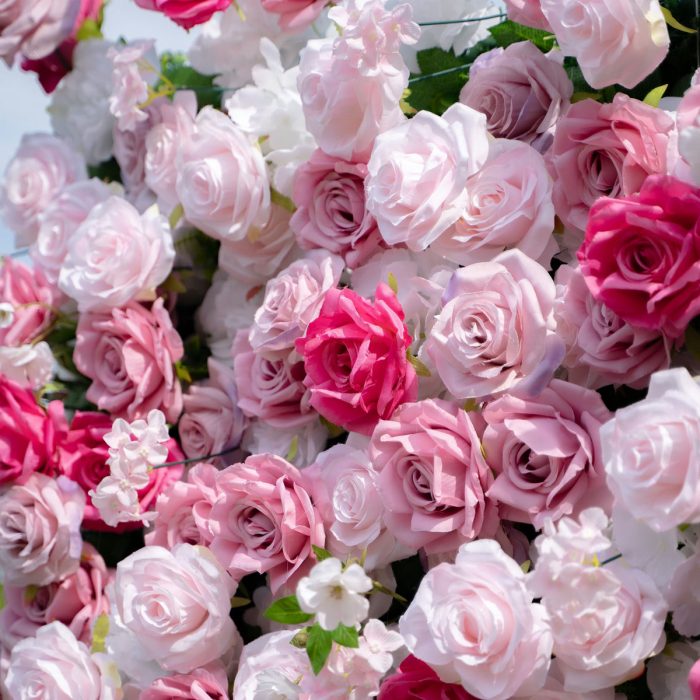Rosalie£º3D Fabric Artificial rolling up curtain flower wall - Image 4