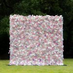 2025 New 7D Fabric Artificial rolling up curtain flower wall