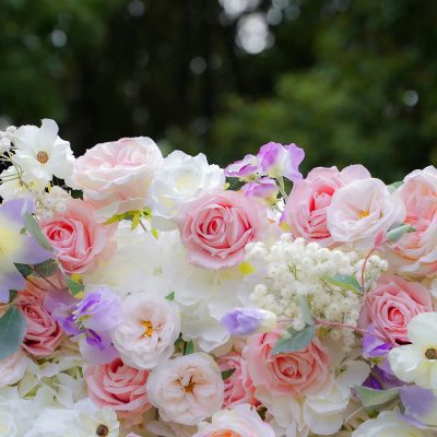 2025 New 7D Fabric Artificial rolling up curtain flower wall - Image 3