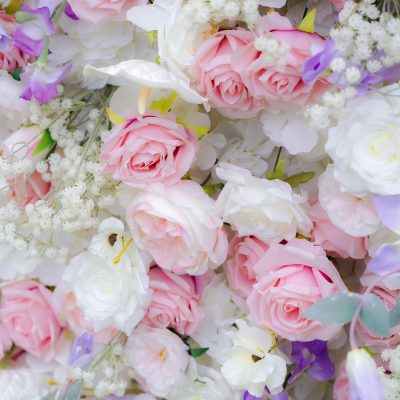 2025 New 7D Fabric Artificial rolling up curtain flower wall - Image 5