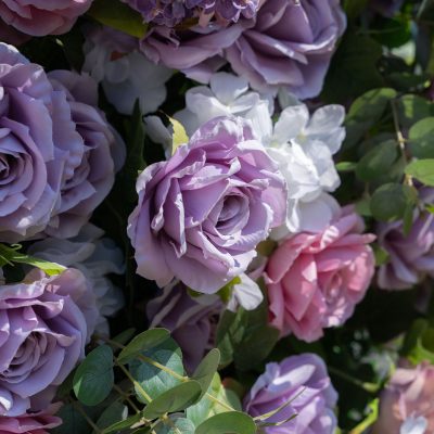 2025 New 5D Fabric Artificial zip up curtain flower wall - Image 5