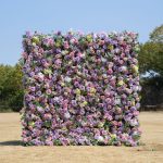 Roxanna£º5D Fabric Artificial zip up curtain flower wall