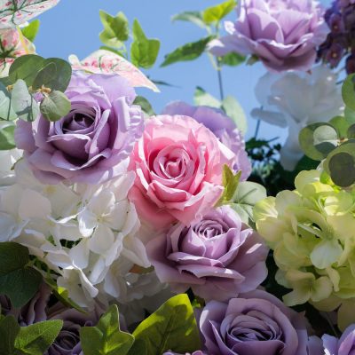 2025 New 5D Fabric Artificial zip up curtain flower wall - Image 2