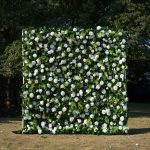 Sanna£º5D Fabric Artificial rolling up curtain flower wall