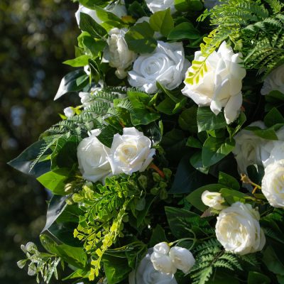 2025 New 5D Fabric Artificial rolling up curtain flower wall - Image 7