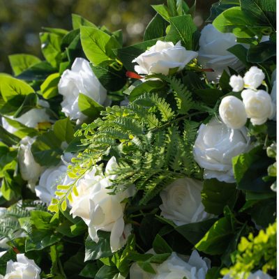 2025 New 5D Fabric Artificial rolling up curtain flower wall - Image 2