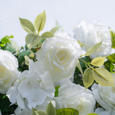 2025 New 3D Fabric Artificial rolling up curtain flower wall - Image 2